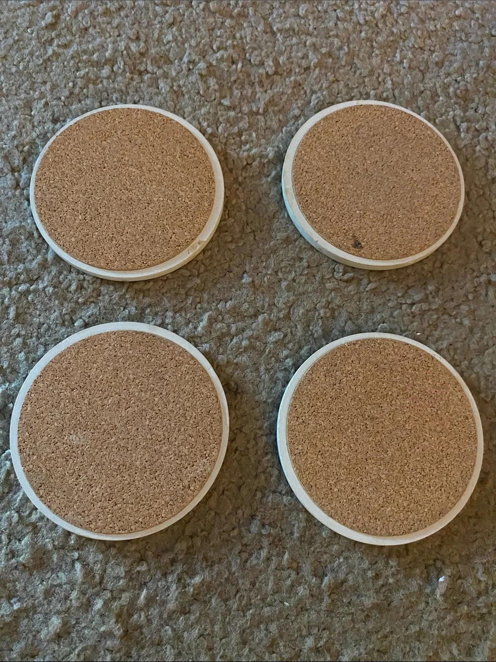 Grapevine Round Coaster Set - Multicolor Decorative Drink Coasters (Set of 4)
